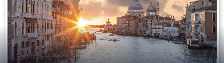 Grand Canal Venice at sunset